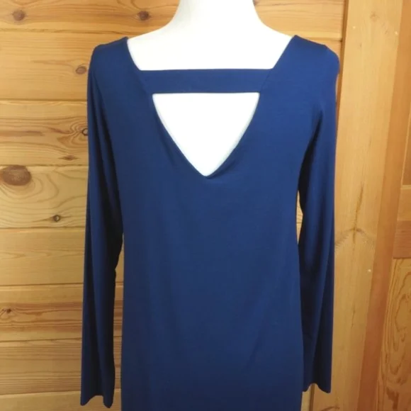 Eileen Fisher Deep Blue Midi Dress Size Small - Picture 6 of 10